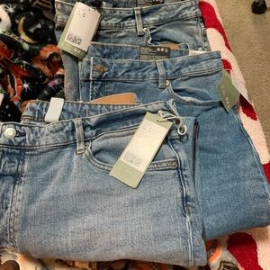 Lot of 3 H&M Mom Jeans NWT